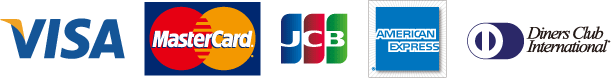 VISA/MasterCard/JCB/AMERICAN EXPRESS/Diners Club International