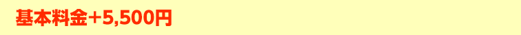 基本料金＋5,500円